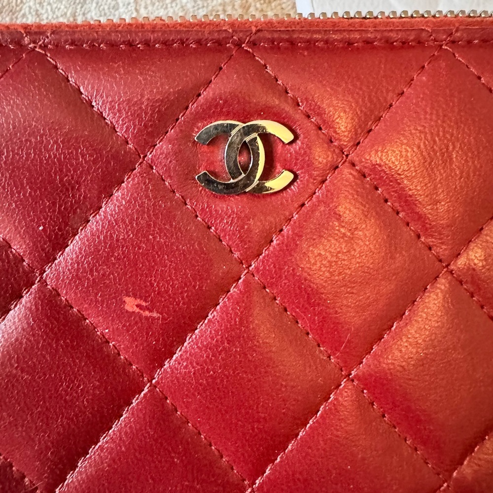 Chanel - Red Lambskin Long Wallet - Picture 5 of 14